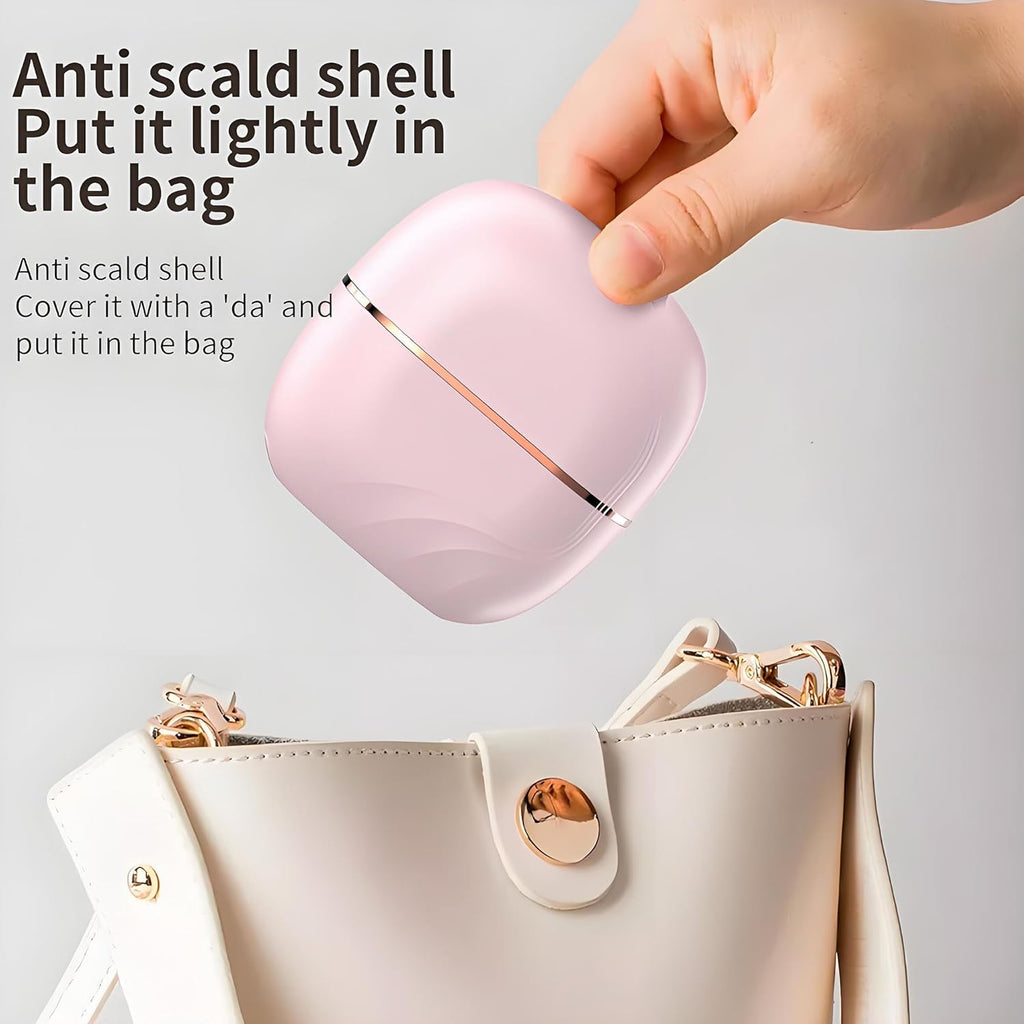 Mini Wireless Hair Straightener Brush